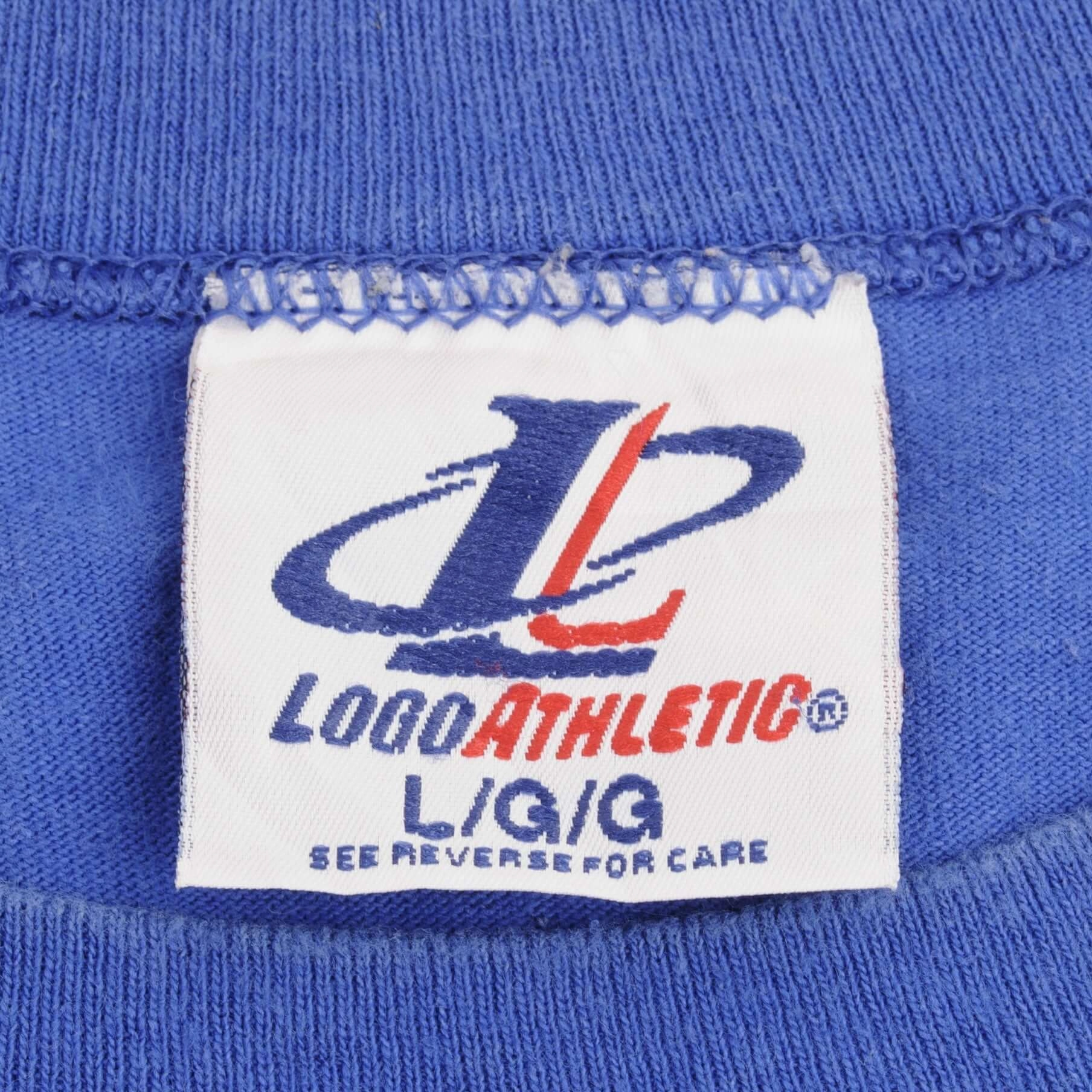 VINTAGE NFL INDIANAPOLIS COTS EMBROIDERED TEE SHIRT 1990S SIZE LARGE MADE IN USA