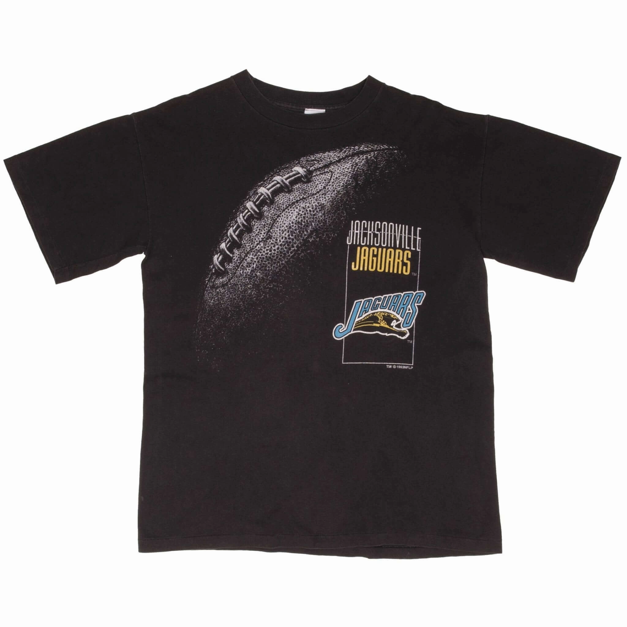 VINTAGE NFL JACKSONVILLE JAGUARS BANNED LOGO TEE SHIRT 1993 MEDIUM MADE IN USA