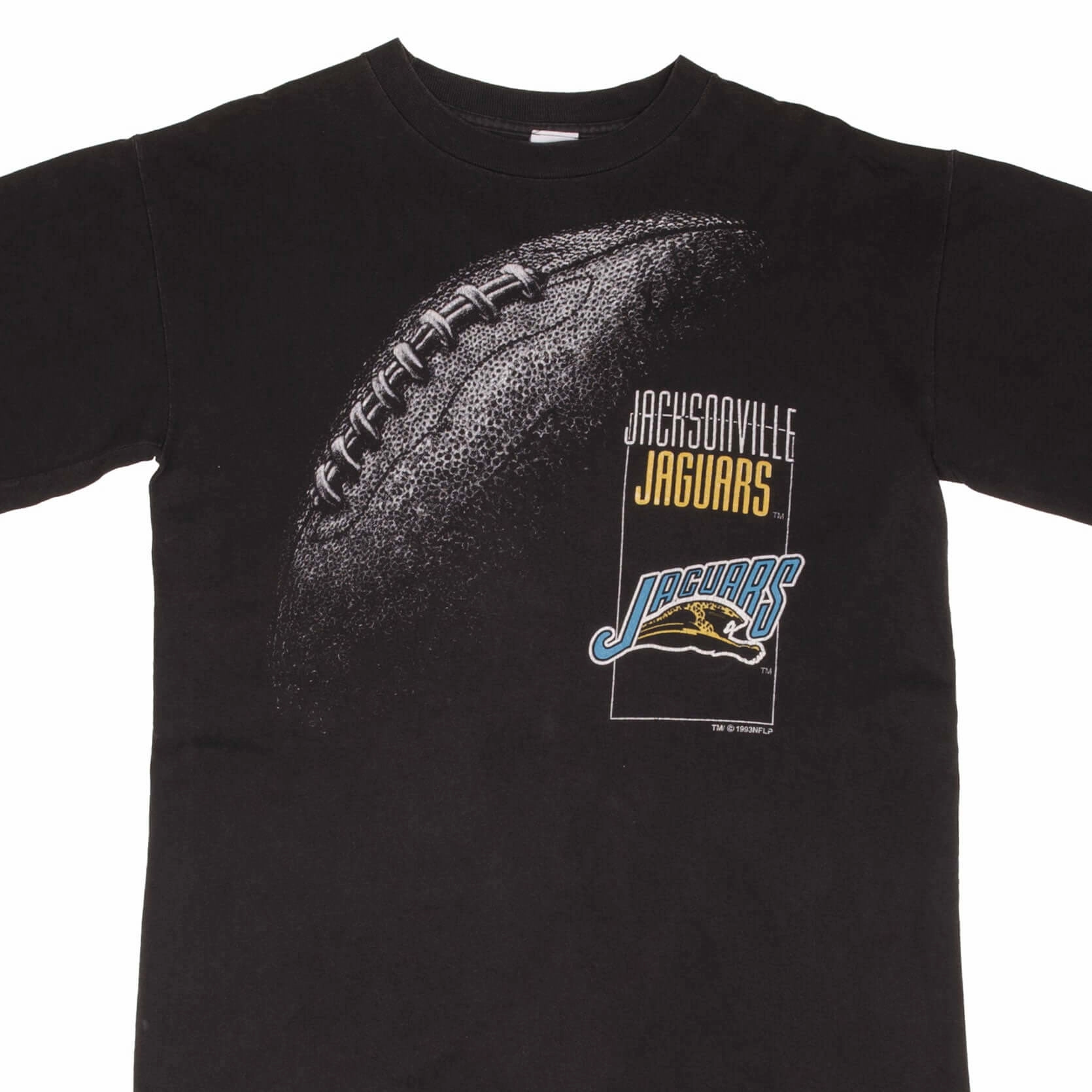 VINTAGE NFL JACKSONVILLE JAGUARS BANNED LOGO TEE SHIRT 1993 MEDIUM MADE IN USA