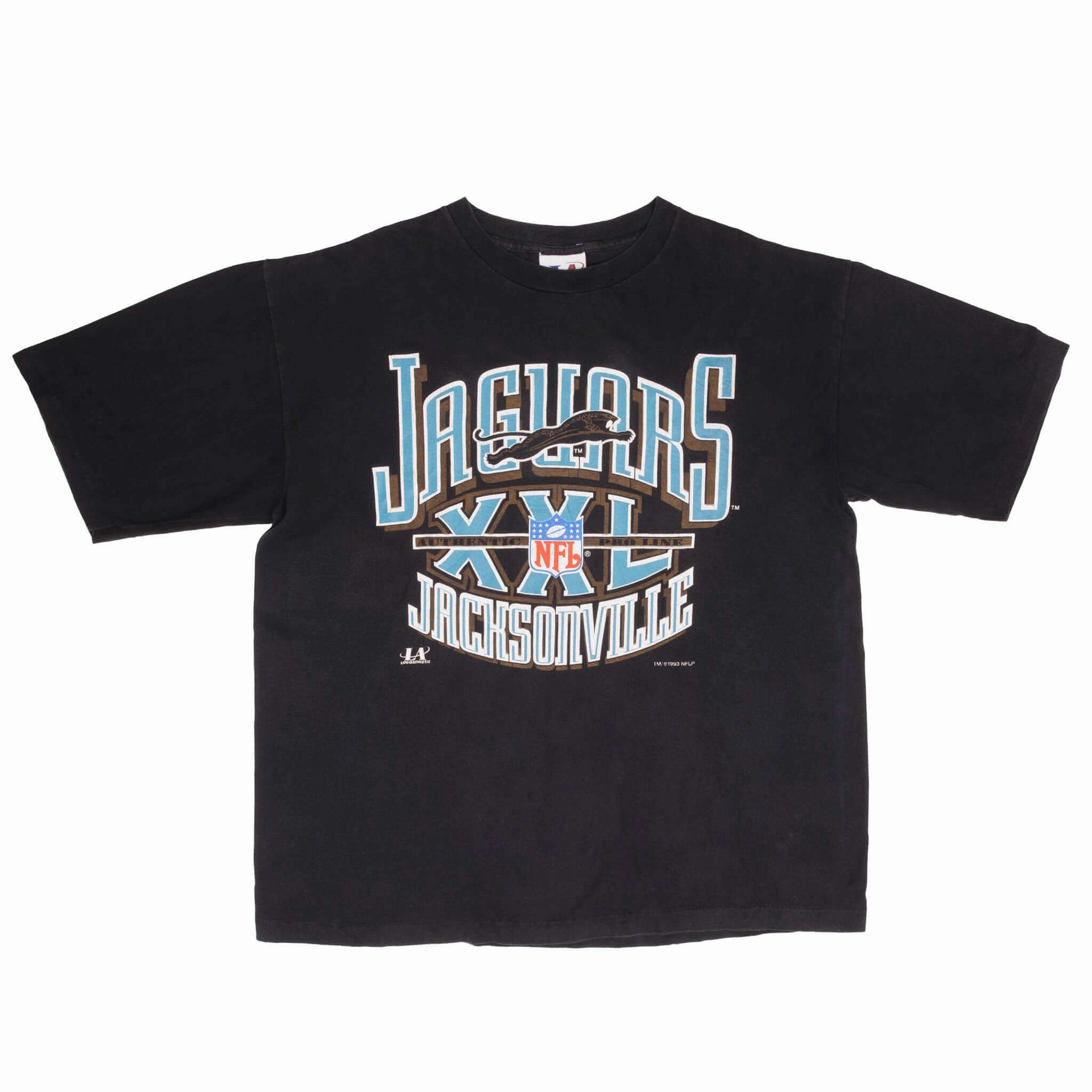 VINTAGE NFL JACKSONVILLE JAGUARS BANNED LOGO TEE SHIRT 1993 XL MADE IN USA