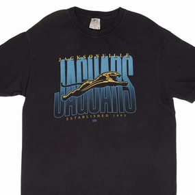 VINTAGE NFL JACKSONVILLE JAGUARS BANNED LOGO TEE SHIRT 2000S SIZE LARGE