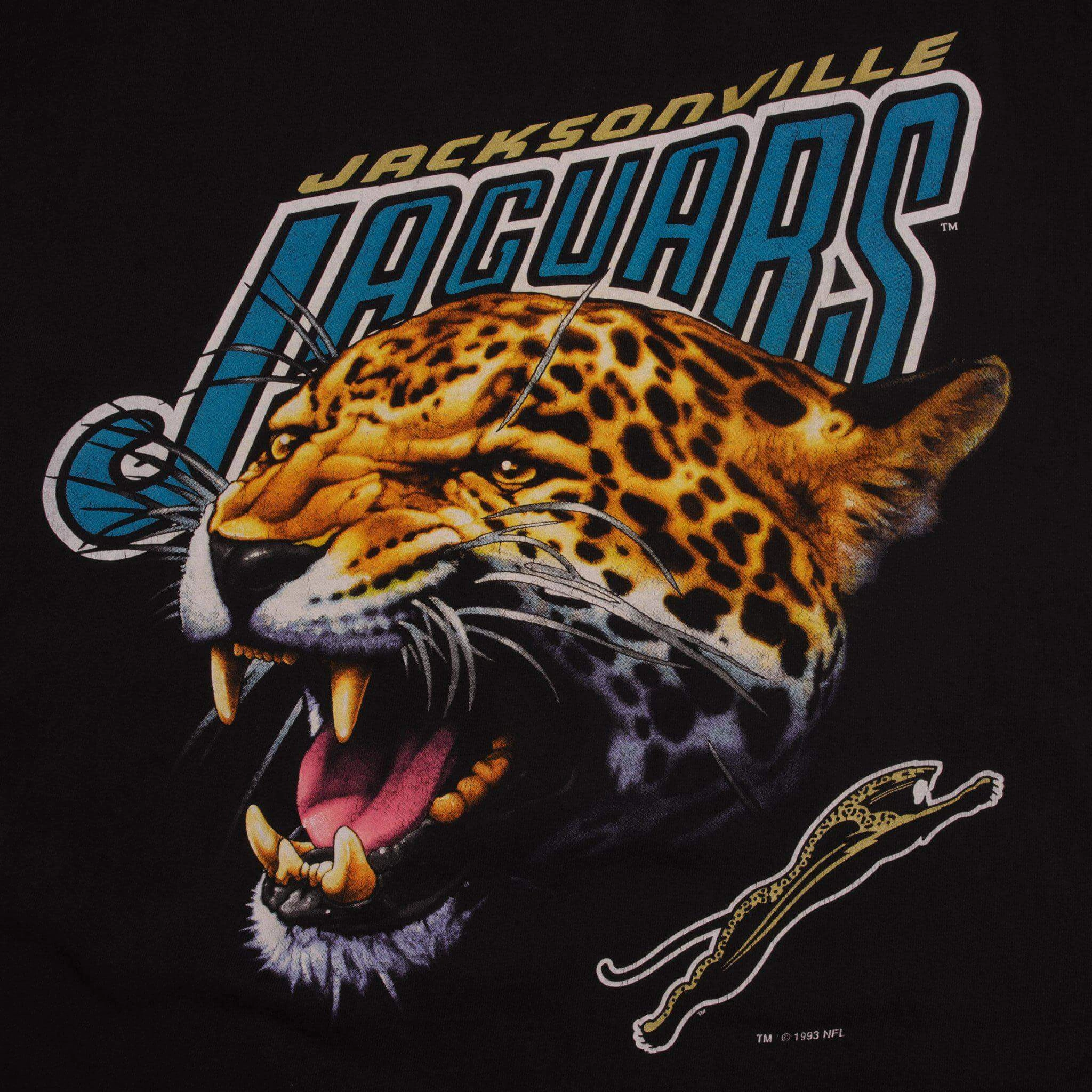 VINTAGE NFL JACKSONVILLE JAGUARS TEE SHIRT 1993 SIZE XL MADE IN USA