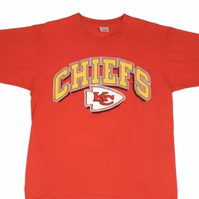 VINTAGE NFL KANSAS CITY CHIEFS 1990 TEE SHIRT SIZE LARGE MADE IN USA