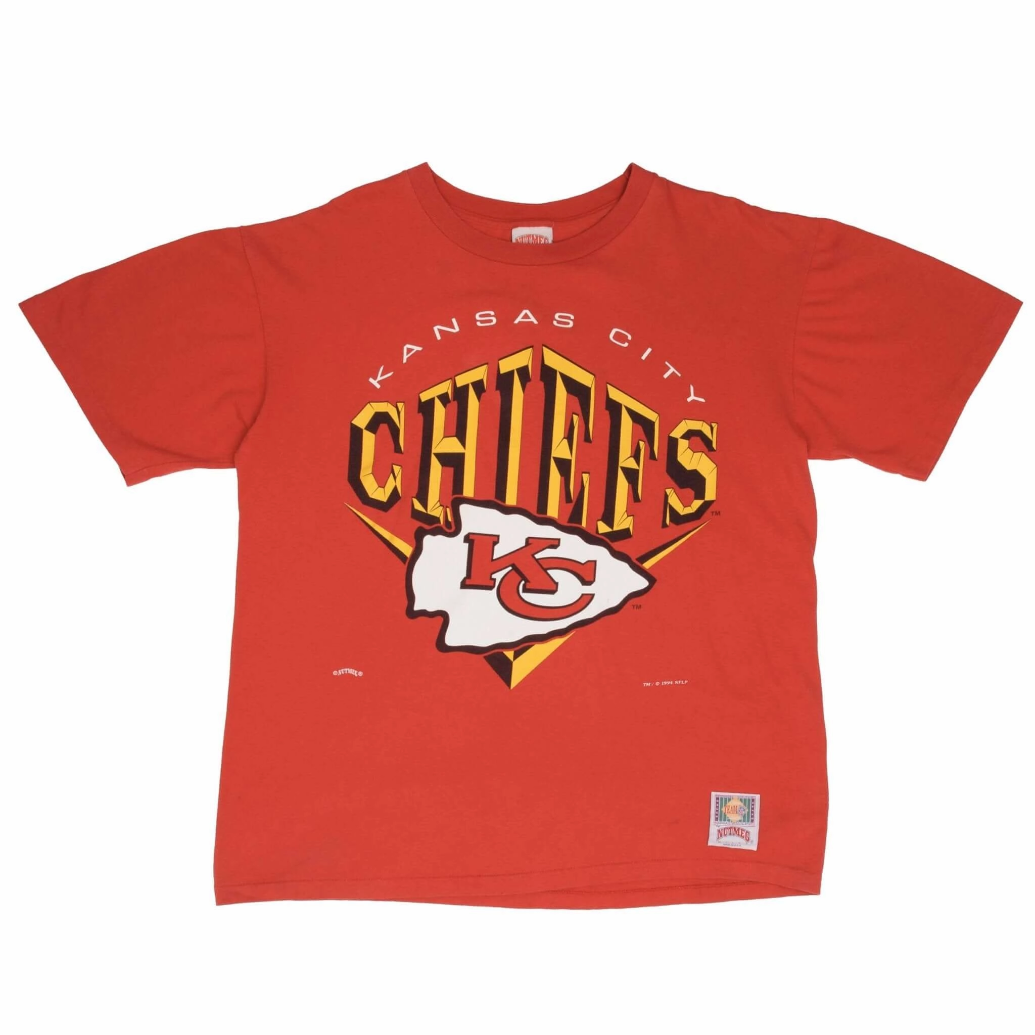 VINTAGE NFL KANSAS CITY CHIEFS 1994 TEE SHIRT SIZE XL MADE IN USA