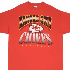 VINTAGE NFL KANSAS CITY CHIEFS 1995 TEE SHIRT SIZE 2XL MADE IN USA
