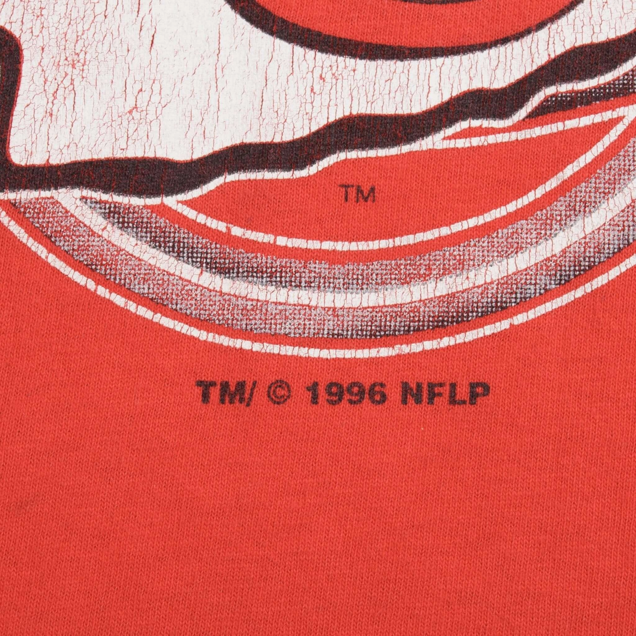 VINTAGE NFL KANSAS CITY CHIEFS 1996 TEE SHIRT SIZE 2XL MADE IN USA