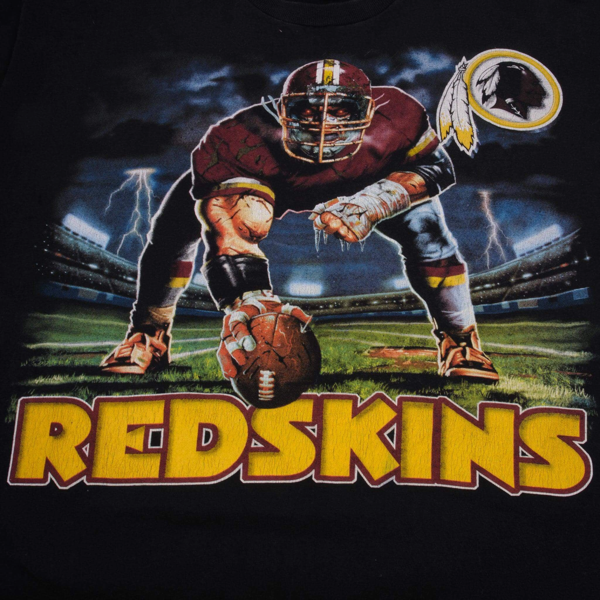 VINTAGE NFL LIQUID BLUE WASHINGTON REDSKINS TEE SHIRT SIZE XL
