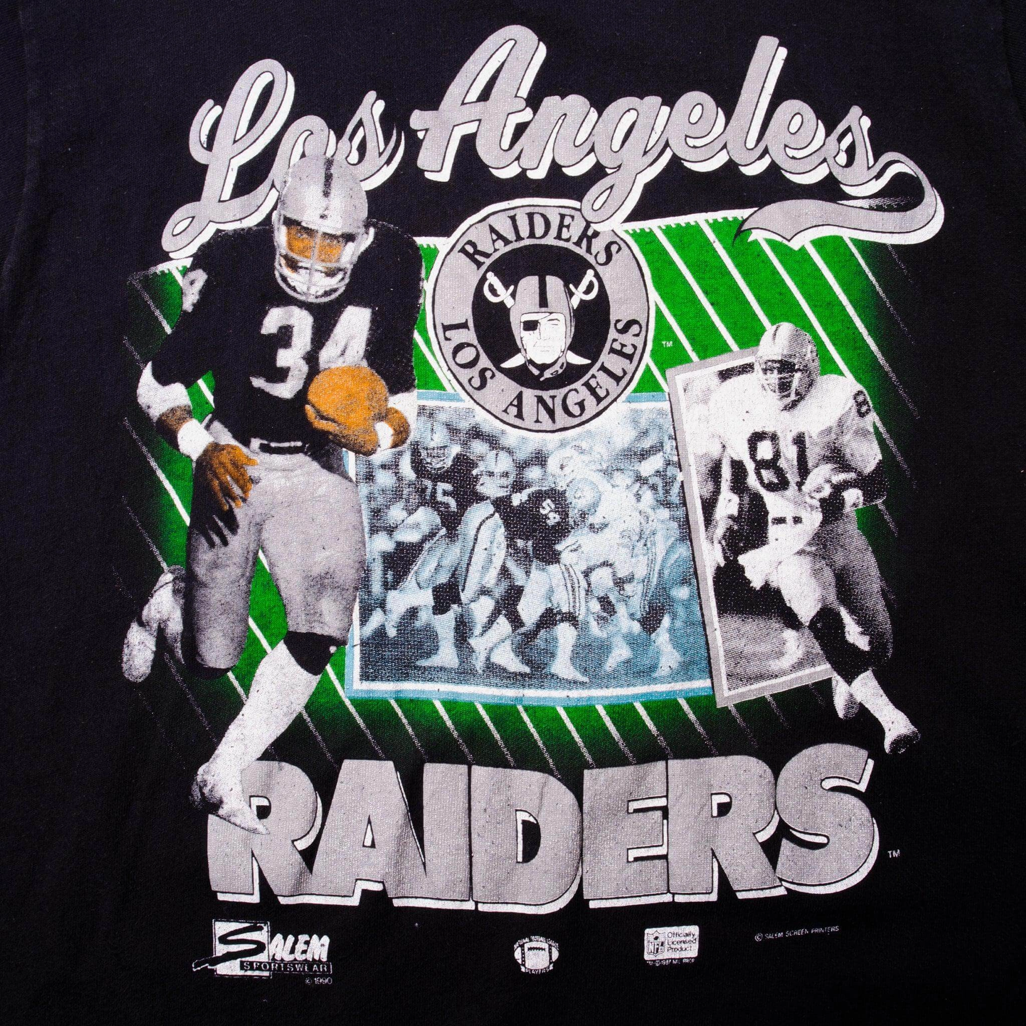 VINTAGE NFL LOS ANGELES RAIDERS TEE SHIRT 1990 SIZE MEDIUM MADE IN USA