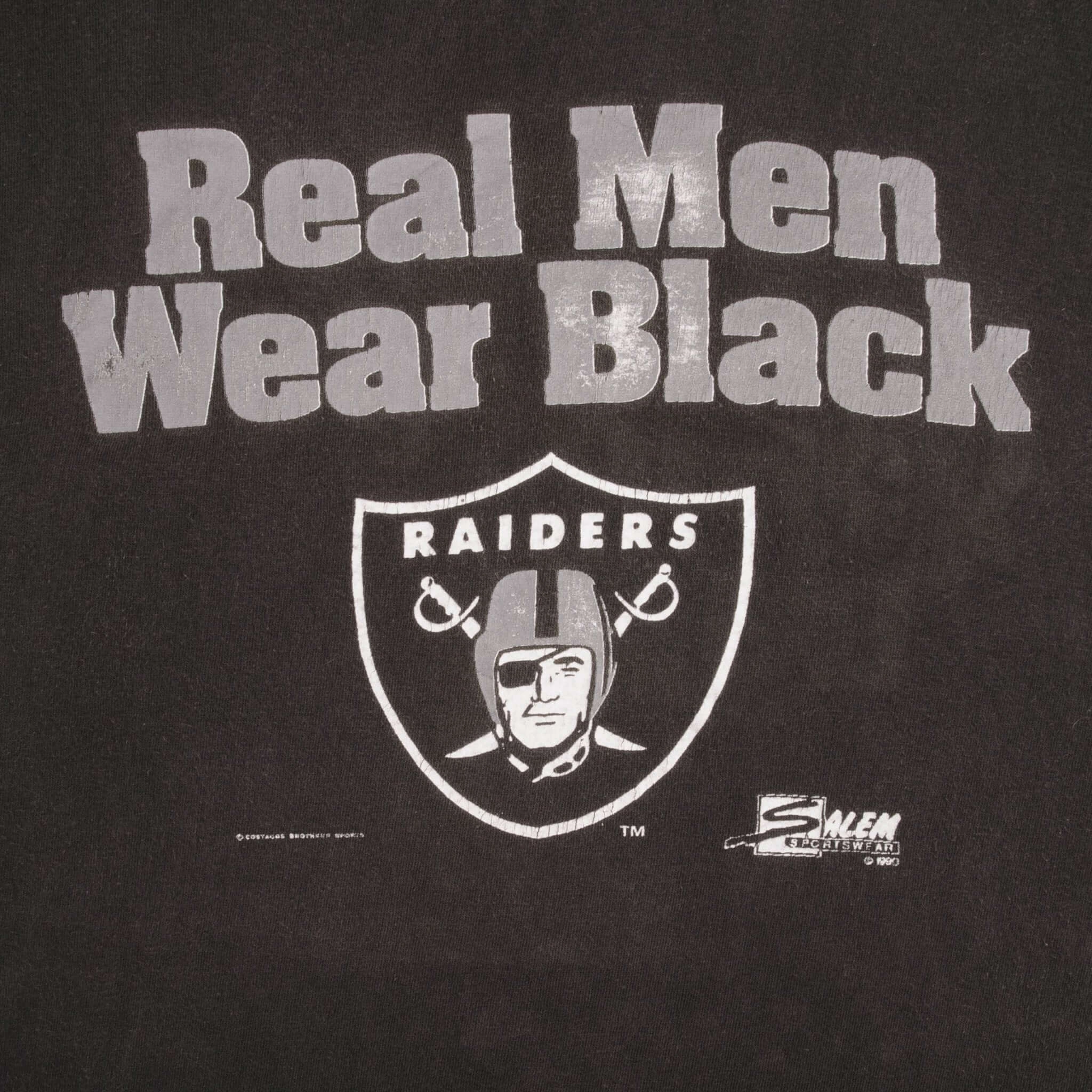 VINTAGE NFL LOS ANGELES RAIDERS TEE SHIRT 1990 SIZE XL MADE IN USA