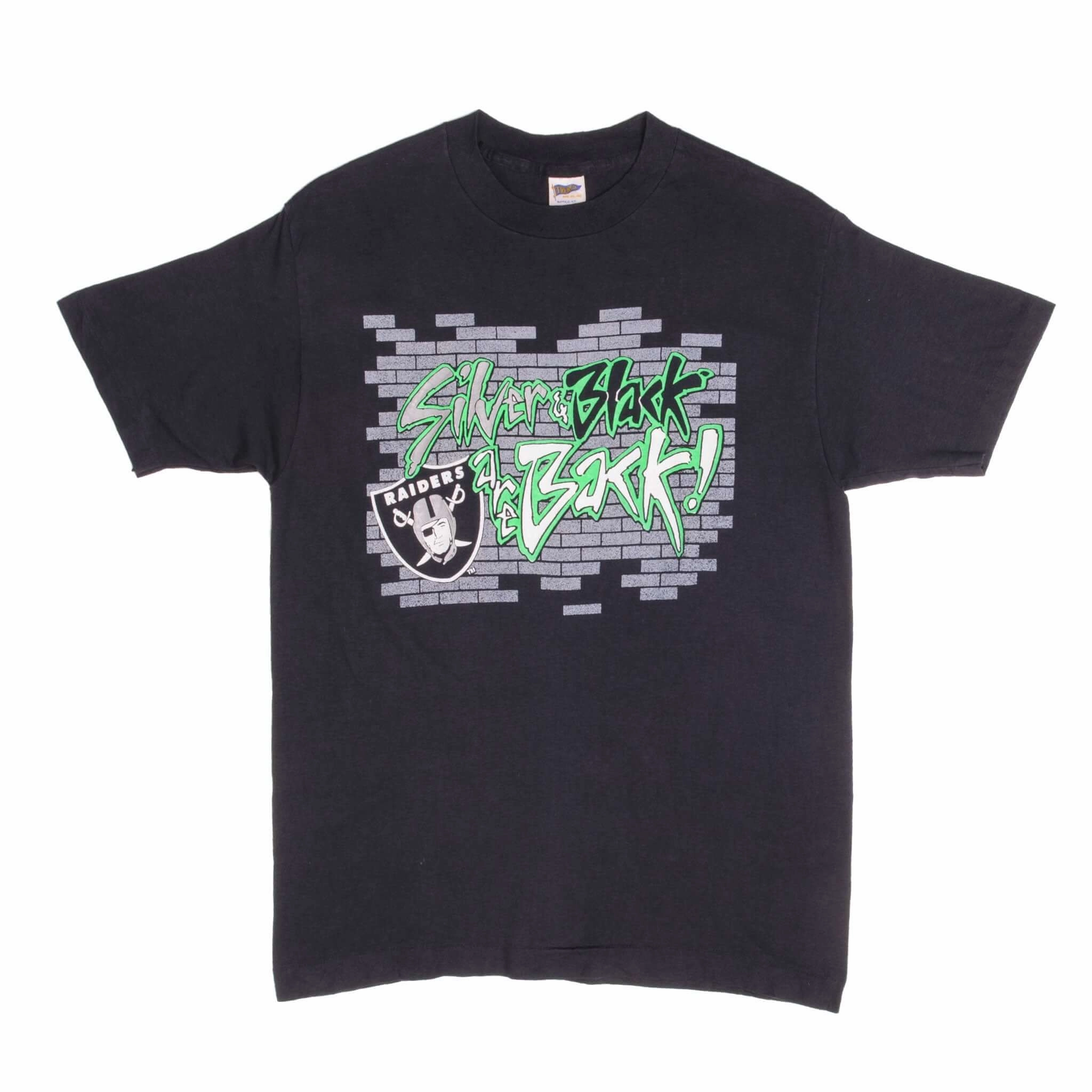 VINTAGE NFL LOS ANGELES RAIDERS TEE SHIRT 1990S MEDIUM MADE USA