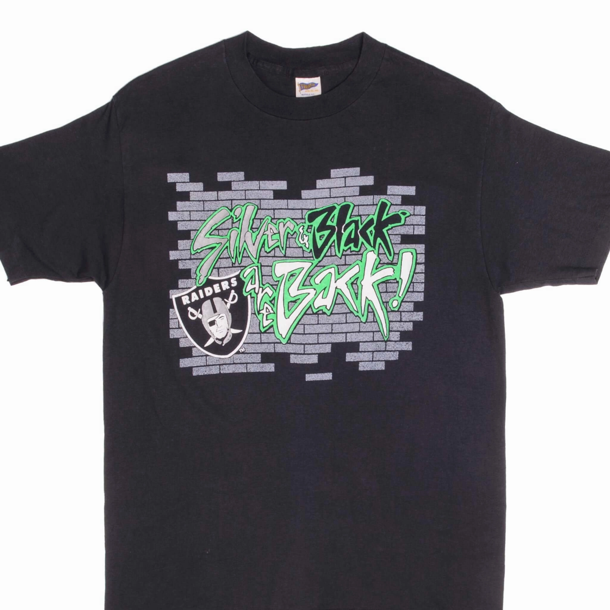 VINTAGE NFL LOS ANGELES RAIDERS TEE SHIRT 1990S MEDIUM MADE USA