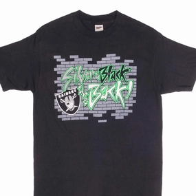 VINTAGE NFL LOS ANGELES RAIDERS TEE SHIRT 1990S MEDIUM MADE USA