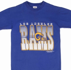 VINTAGE NFL LOS ANGELES RAMS 1990 TEE SHIRT SIZE MEDIUM MADE IN USA