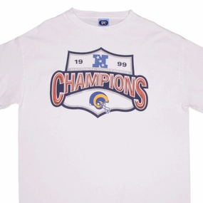 VINTAGE NFL LOS ANGELES RAMS NFC CHAMPIONS 1999 TEE SHIRT SIZE 2XL