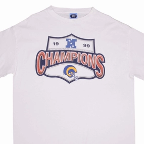 VINTAGE NFL LOS ANGELES RAMS NFC CHAMPIONS 1999 TEE SHIRT SIZE 2XL