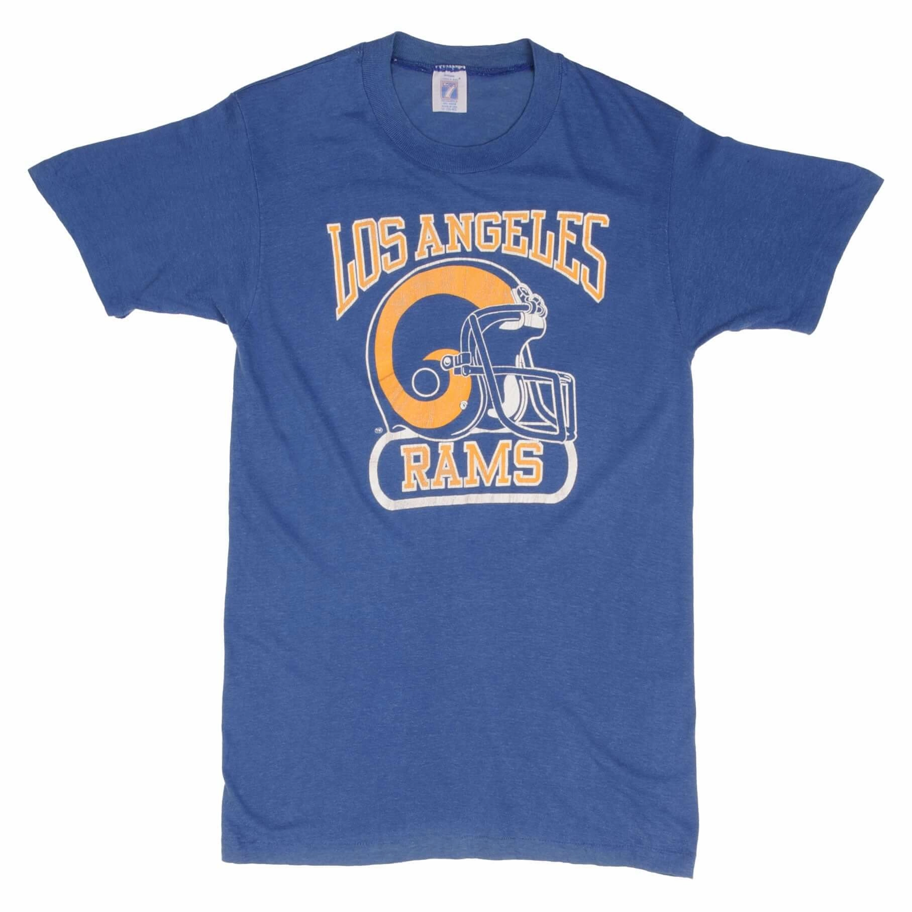 VINTAGE NFL LOS ANGELES RAMS TEE SHIRT 1980S SIZE SMALL MADE IN USA