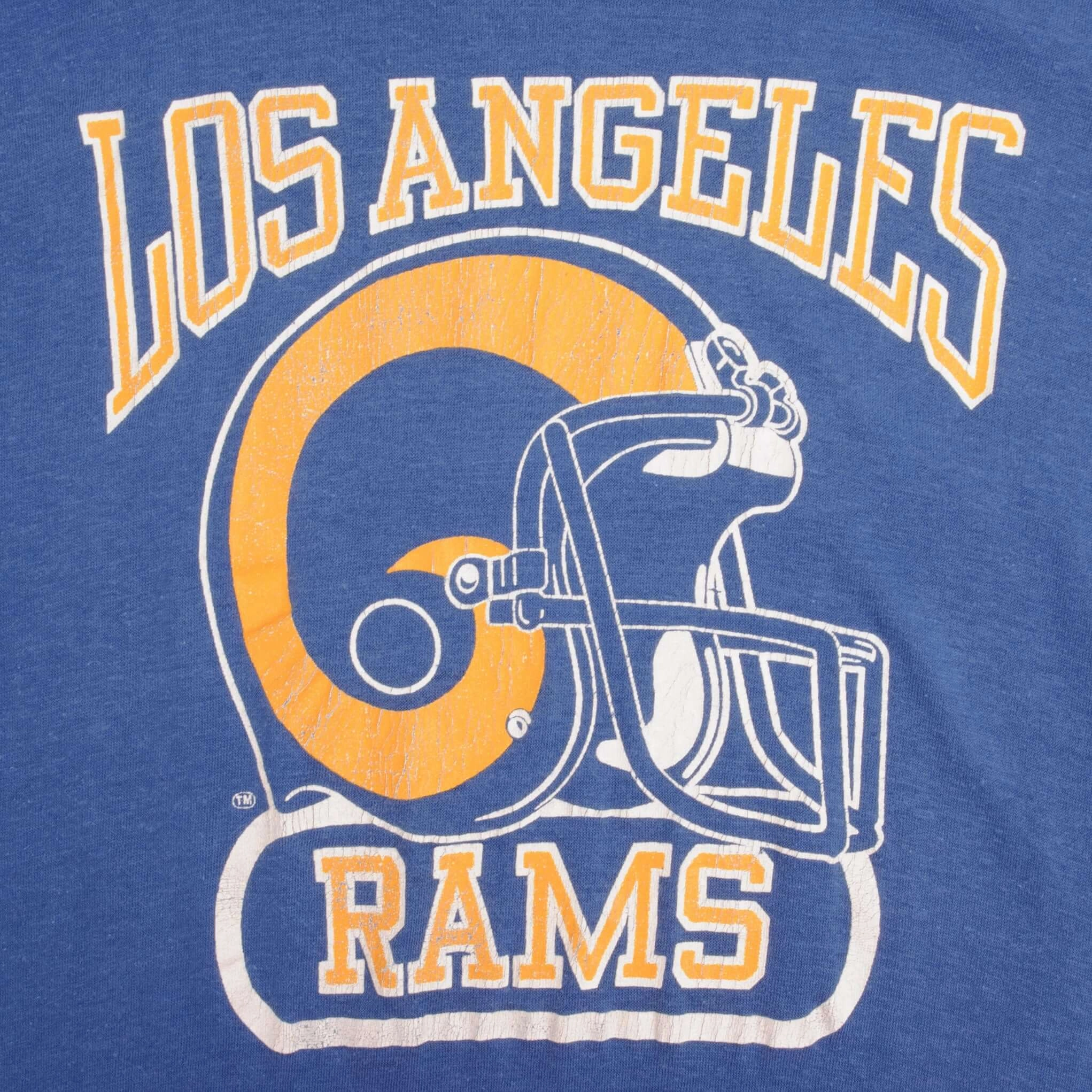 VINTAGE NFL LOS ANGELES RAMS TEE SHIRT 1980S SIZE SMALL MADE IN USA
