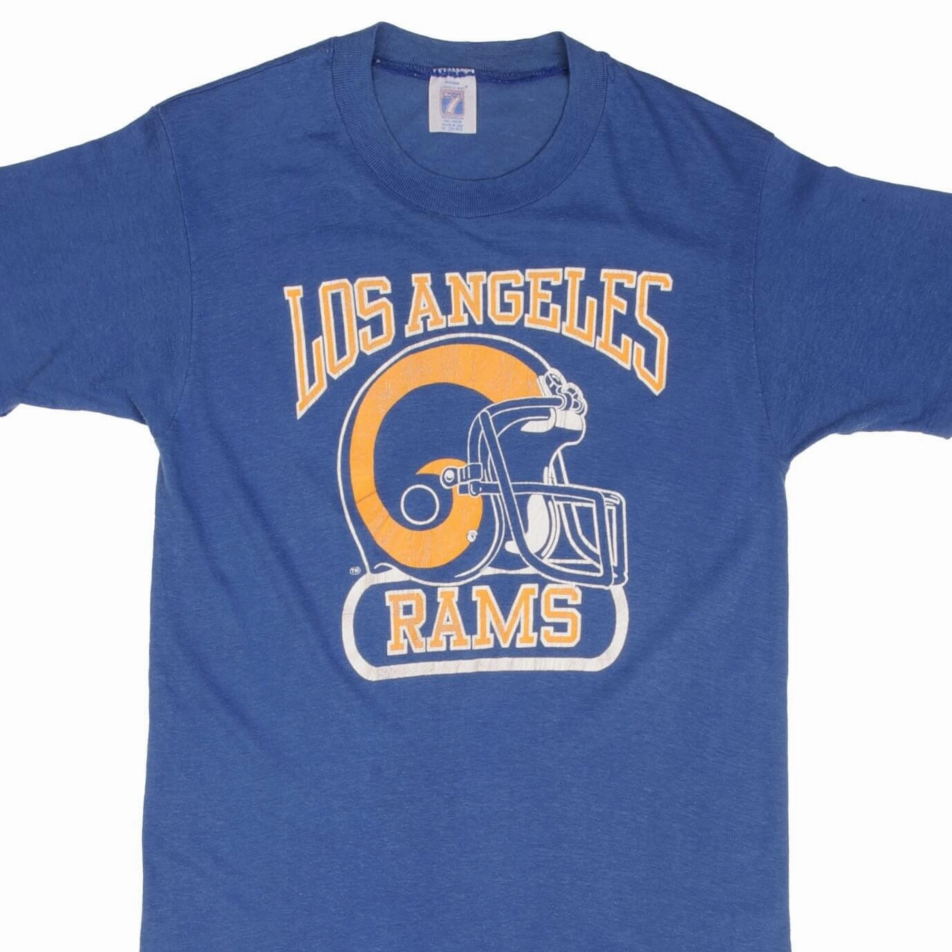 VINTAGE NFL LOS ANGELES RAMS TEE SHIRT 1980S SIZE SMALL MADE IN USA