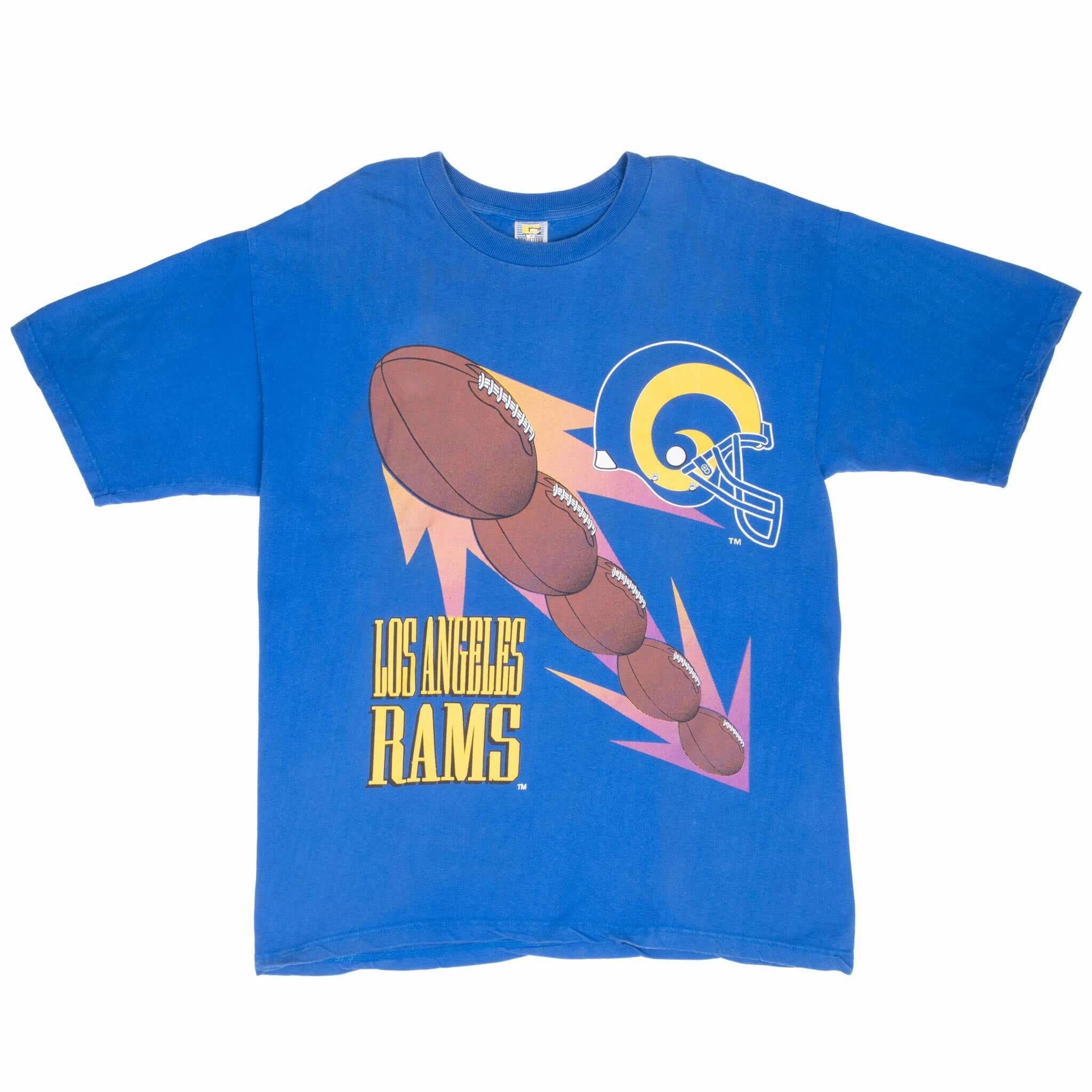 VINTAGE NFL LOS ANGELES RAMS TEE SHIRT 1994 LARGE MADE IN USA