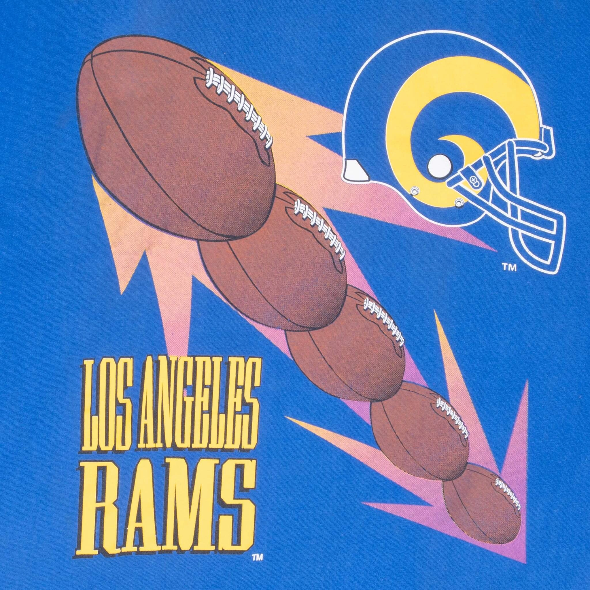 VINTAGE NFL LOS ANGELES RAMS TEE SHIRT 1994 LARGE MADE IN USA