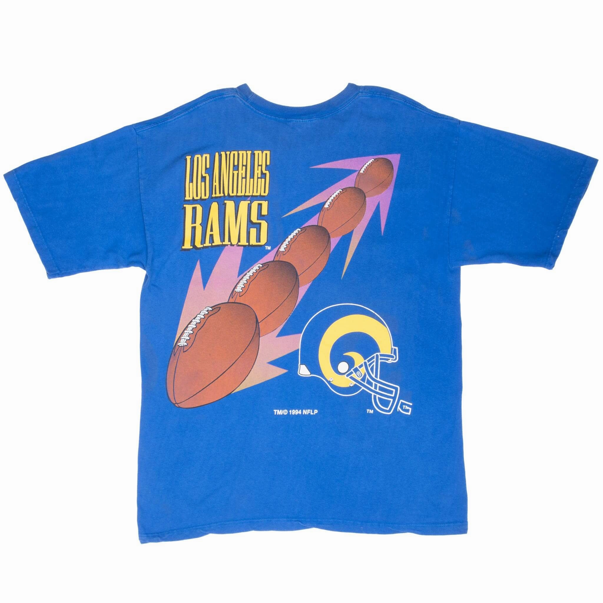 VINTAGE NFL LOS ANGELES RAMS TEE SHIRT 1994 LARGE MADE IN USA