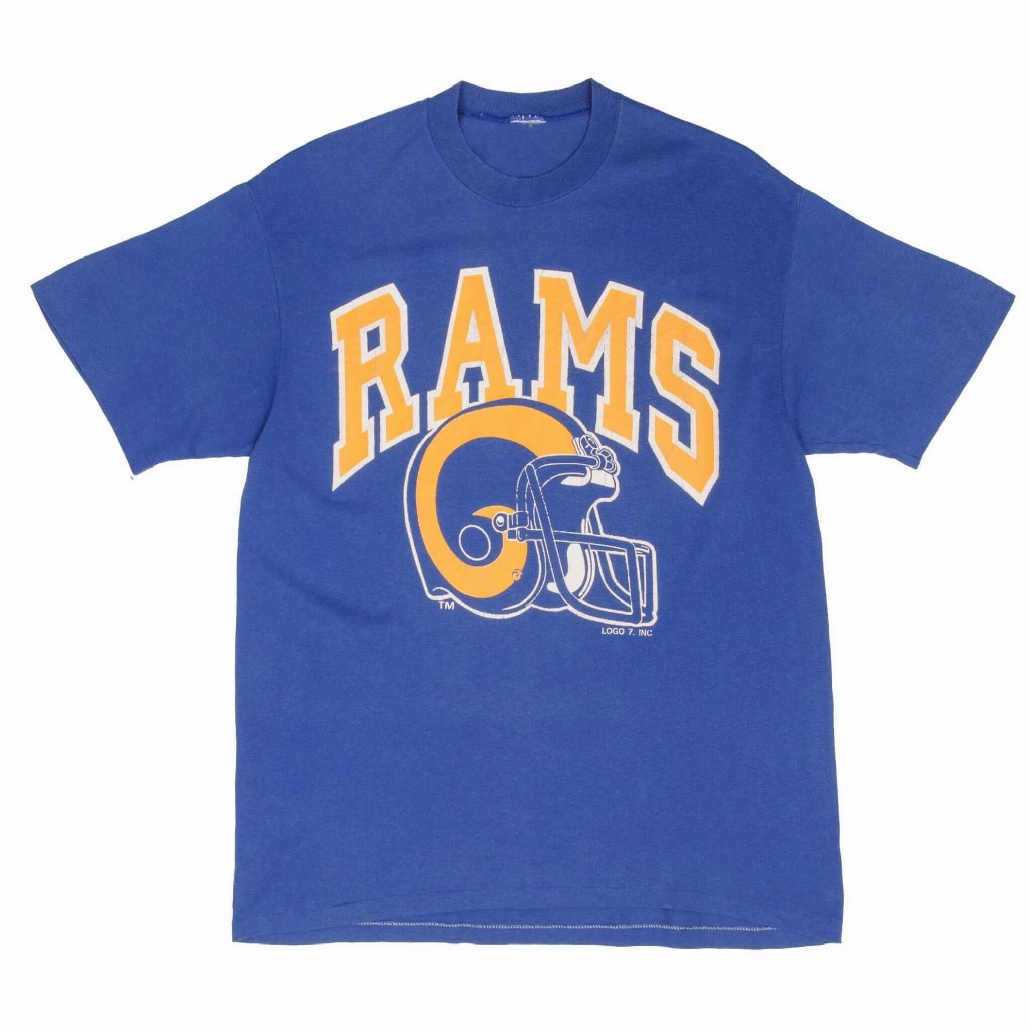 VINTAGE NFL LOS ANGELES RAMS TEE SHIRT EARLY 1990S SIZE LARGE