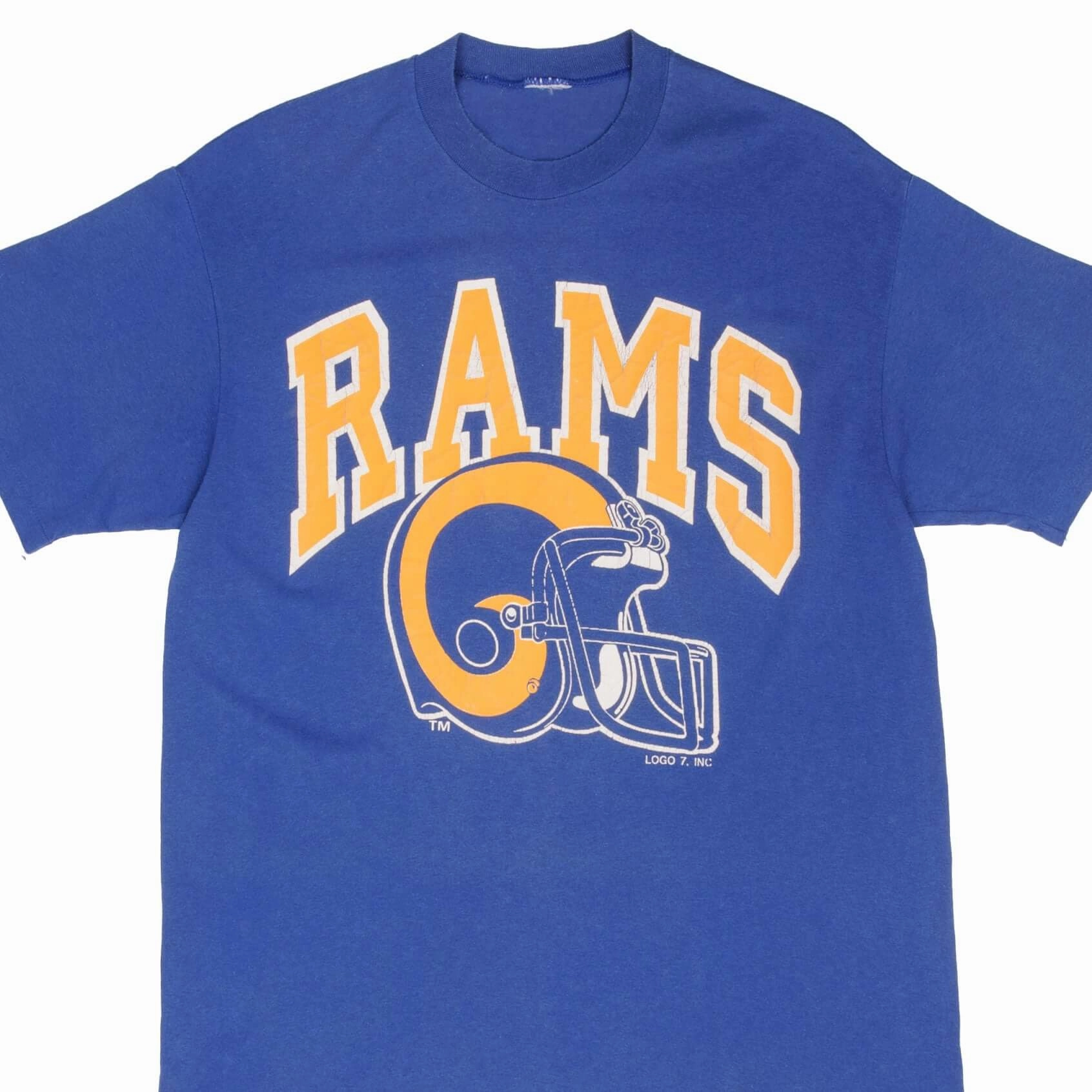 VINTAGE NFL LOS ANGELES RAMS TEE SHIRT EARLY 1990S SIZE LARGE