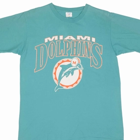 VINTAGE NFL MIAMI DOLPHINS 1990S TEE SHIRT SIZE LARGE MADE IN USA