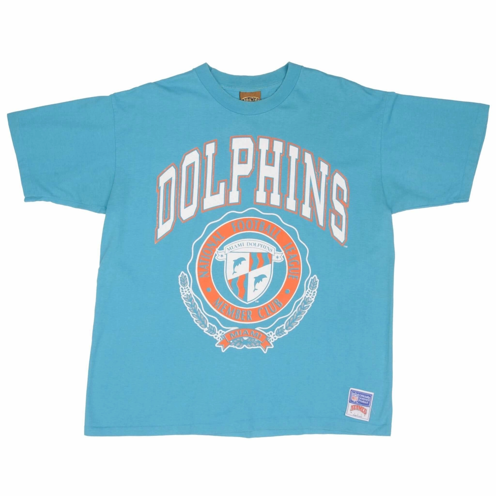 VINTAGE NFL MIAMI DOLPHINS 1990S TEE SHIRT SIZE LARGE MADE IN USA