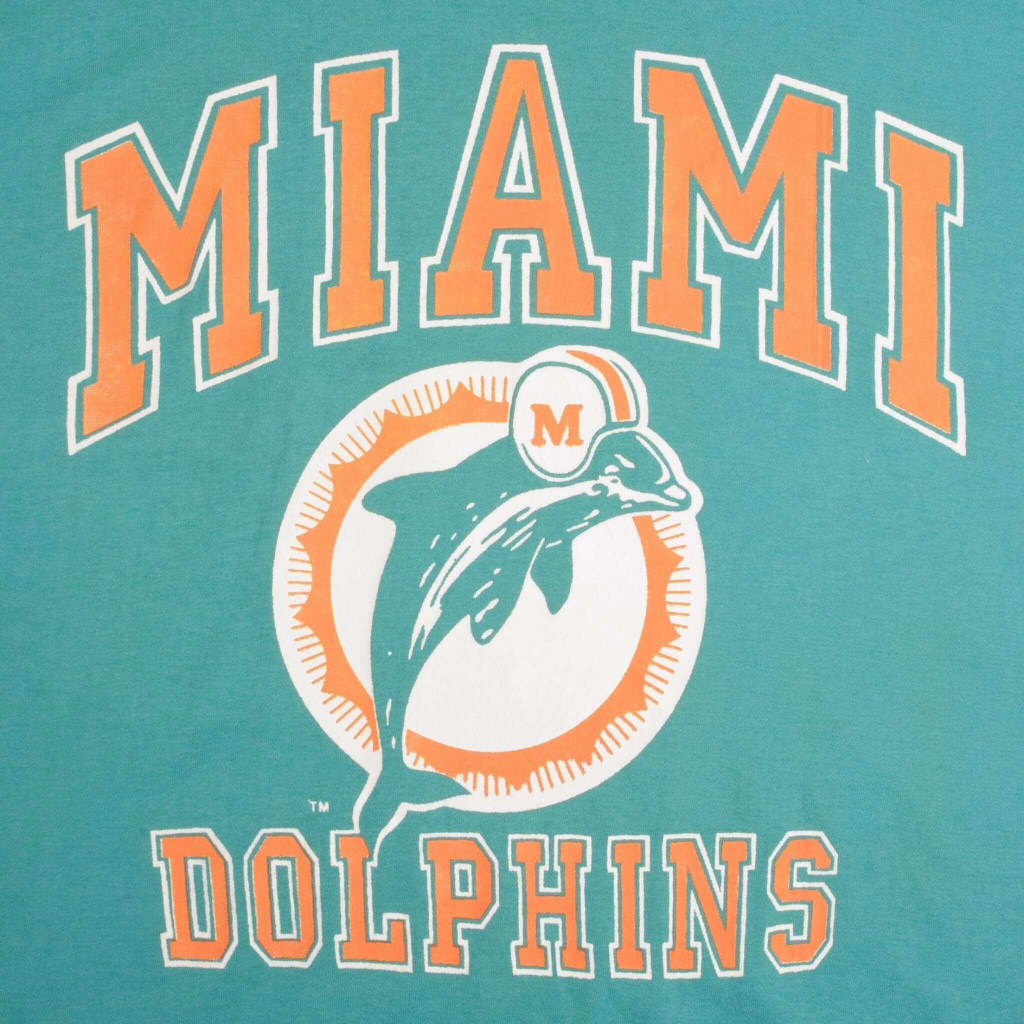 VINTAGE NFL MIAMI DOLPHINS 1990S TEE SHIRT SIZE MEDIUM MADE IN USA