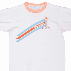 VINTAGE NFL MIAMI DOLPHINS CHAMPION TEE SHIRT 1970S SMALL MADE USA