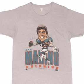 VINTAGE NFL MIAMI DOLPHINS DAN MARINO 1987 TEE SHIRT SIZE MEDIUM MADE IN USA