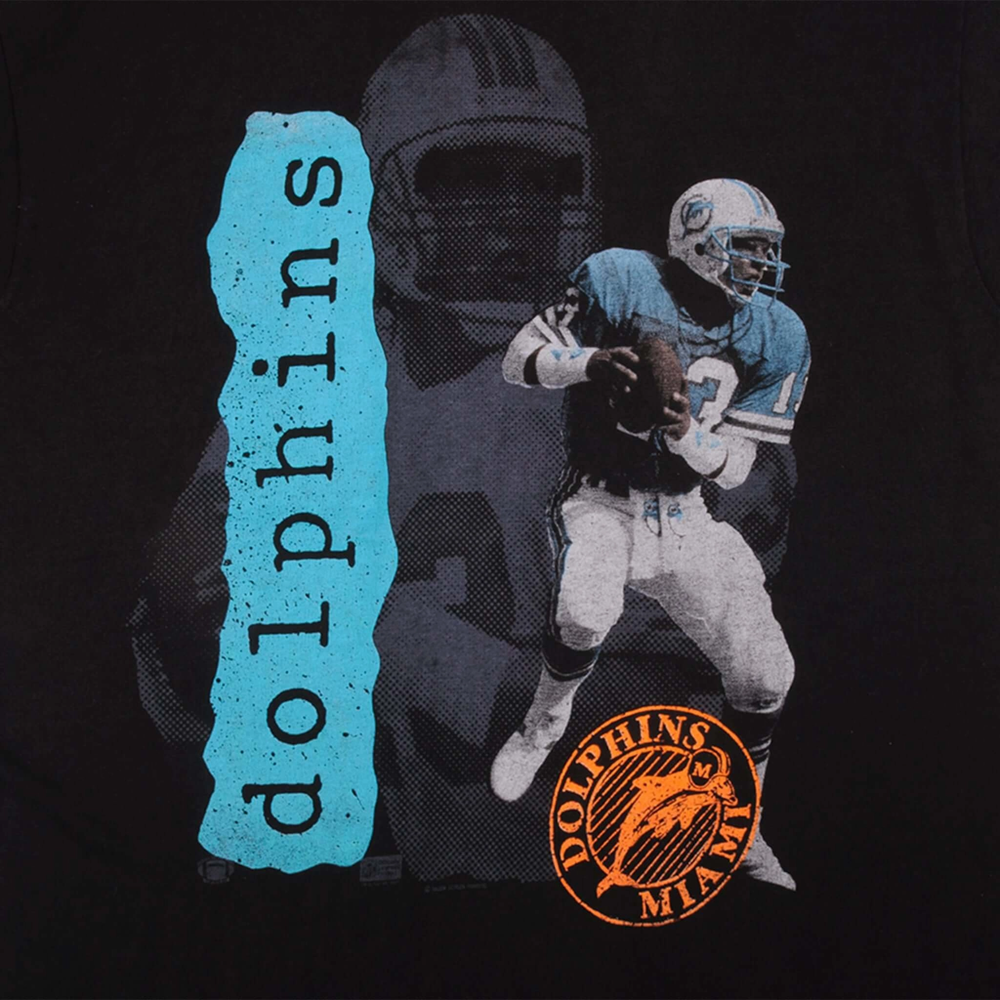 VINTAGE NFL MIAMI DOLPHINS TEE SHIRT 1987 SIZE XL MADE IN USA