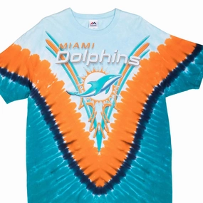 VINTAGE NFL MIAMI DOLPHINS TIE DYE TEE SHIRT XL 2000S