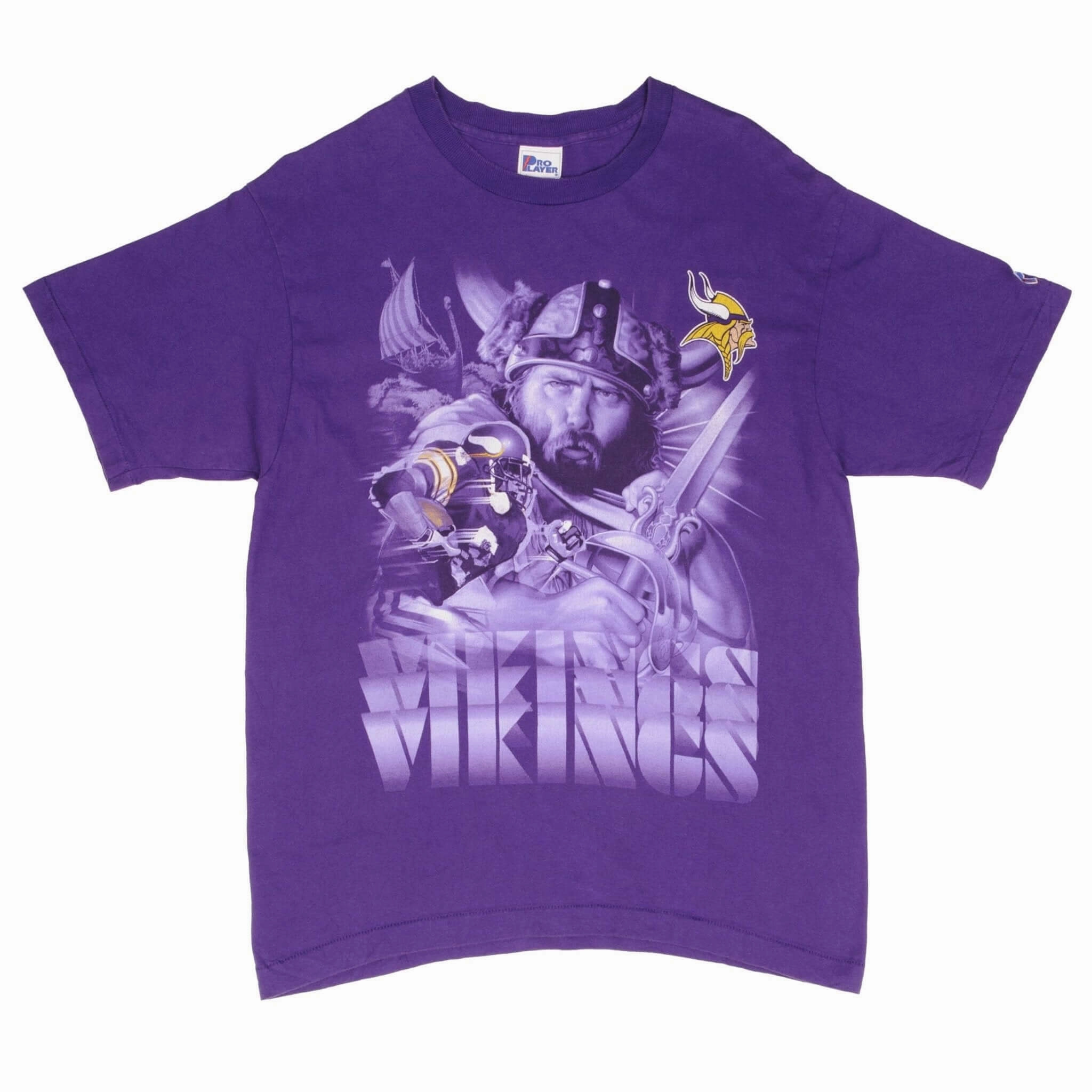 VINTAGE NFL MINNESOTA VIKINGS 1990S TEE SHIRT SIZE LARGE MADE IN USA