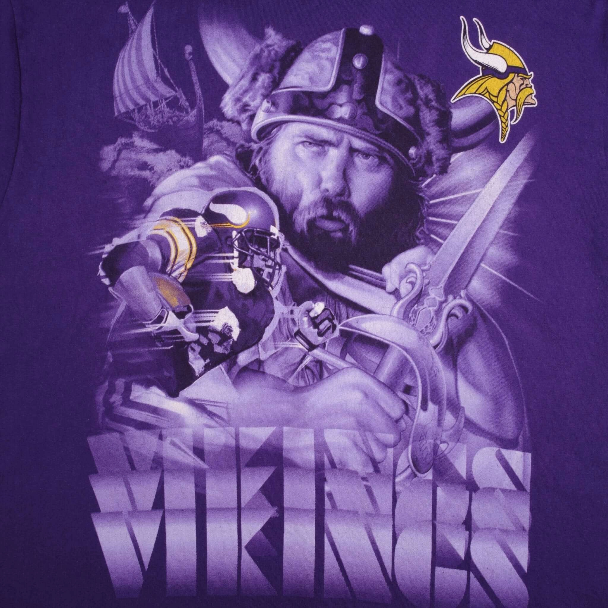VINTAGE NFL MINNESOTA VIKINGS 1990S TEE SHIRT SIZE LARGE MADE IN USA