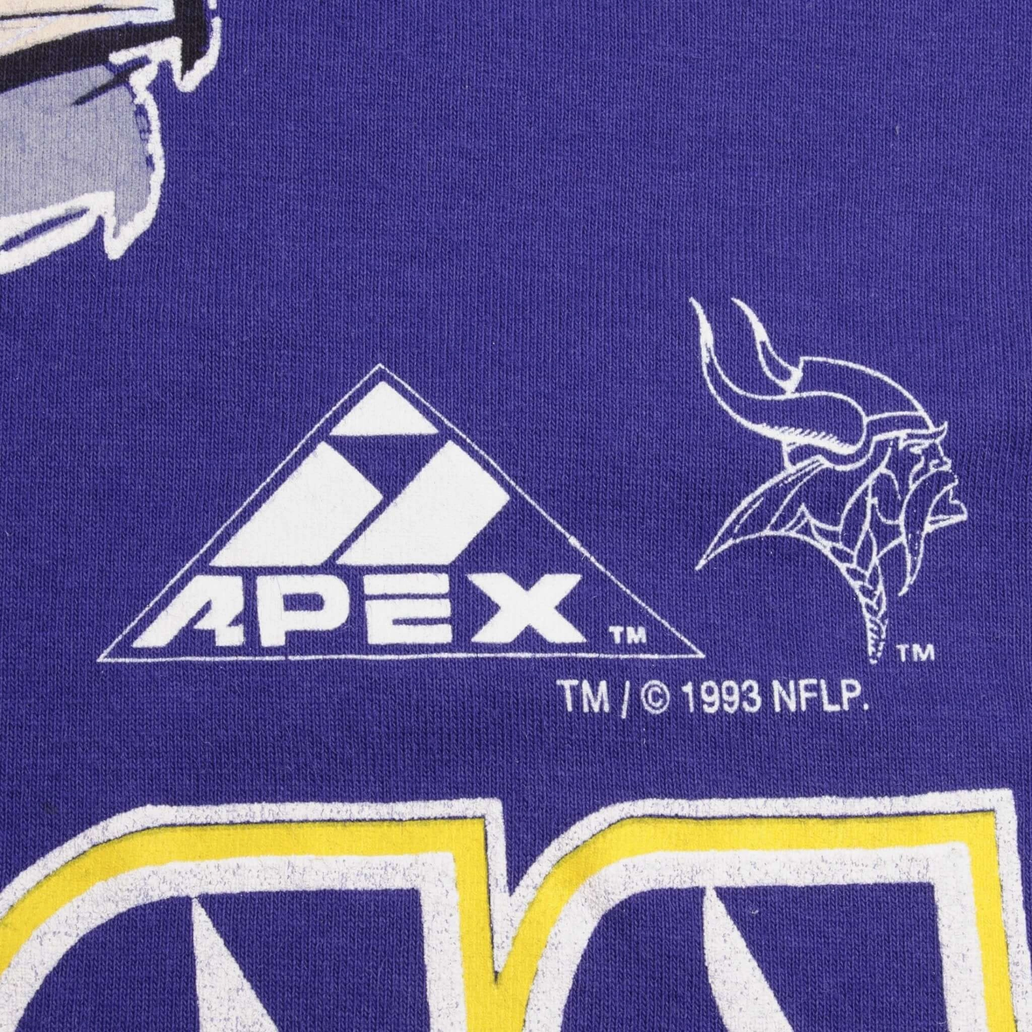 VINTAGE NFL MINNESOTA VIKINGS 1993 TEE SHIRT SIZE MEDIUM MADE IN USA