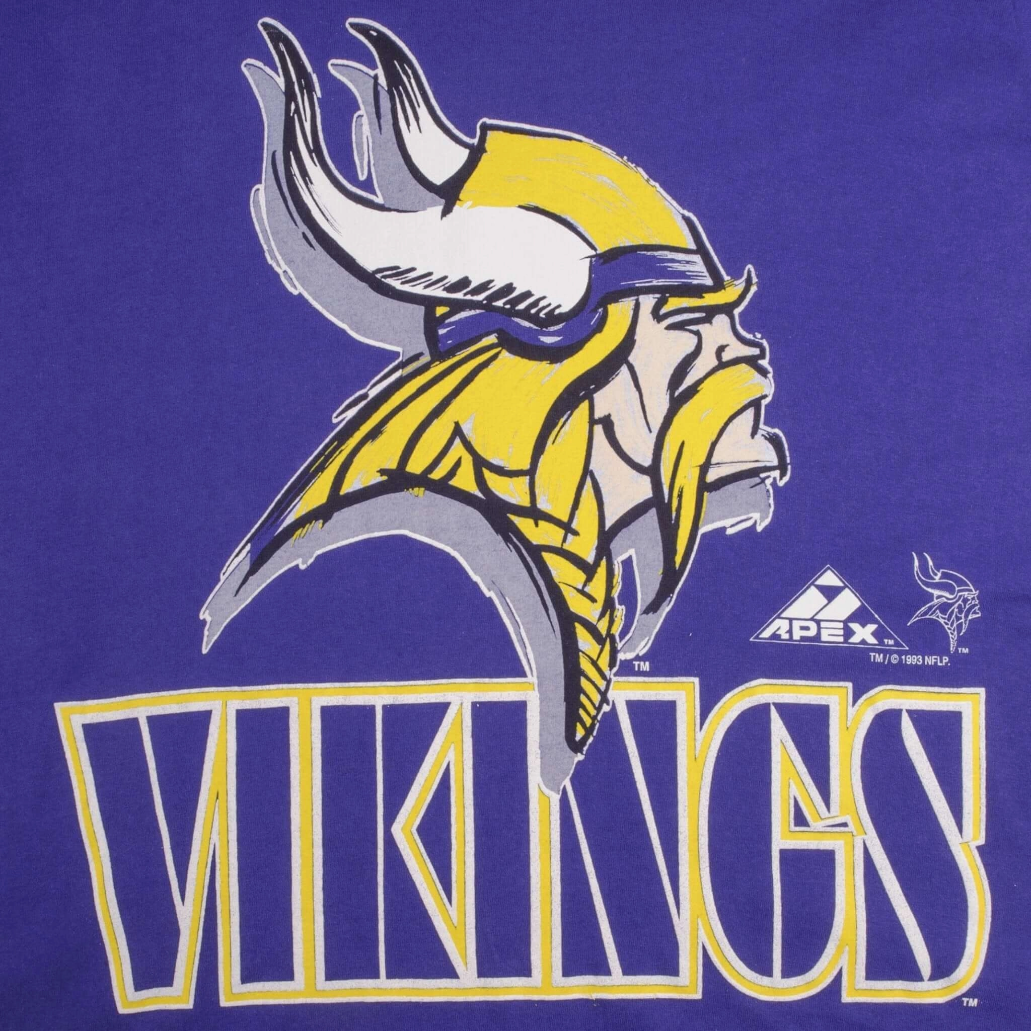 VINTAGE NFL MINNESOTA VIKINGS 1993 TEE SHIRT SIZE MEDIUM MADE IN USA
