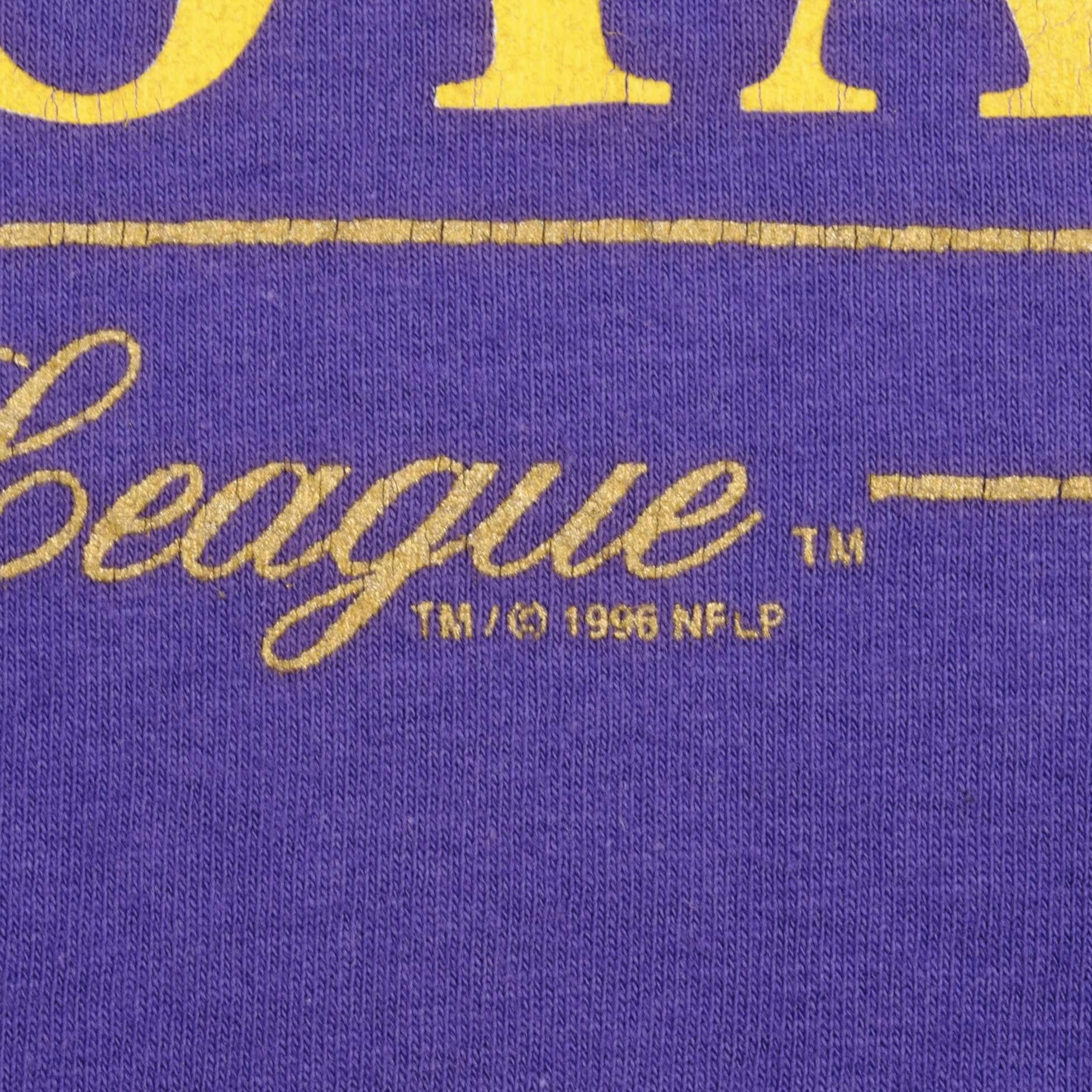 VINTAGE NFL MINNESOTA VIKINGS 1996 TEE SHIRT SIZE XL MADE IN USA