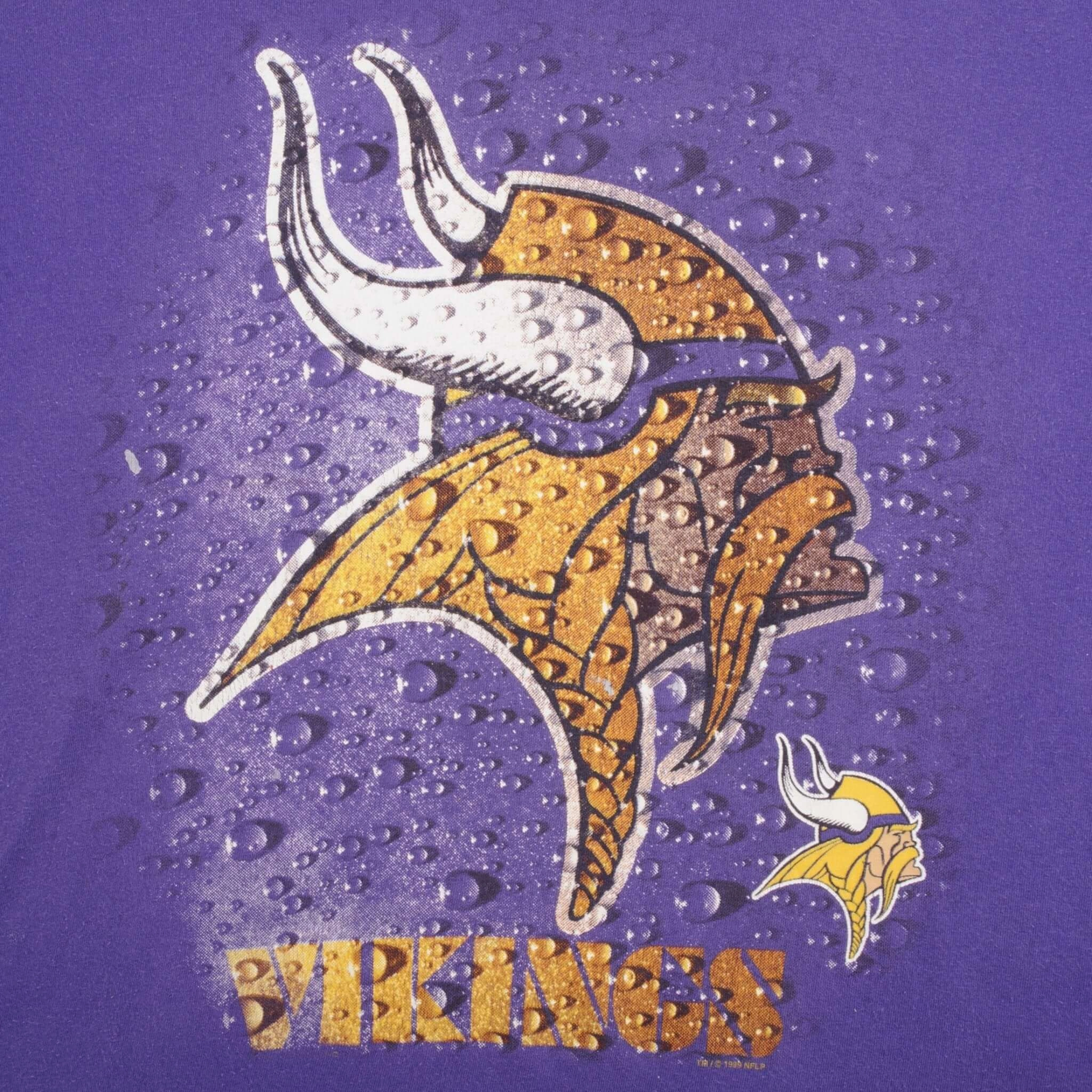 VINTAGE NFL MINNESOTA VIKINGS 1999 TEE SHIRT SIZE LARGE MADE IN USA