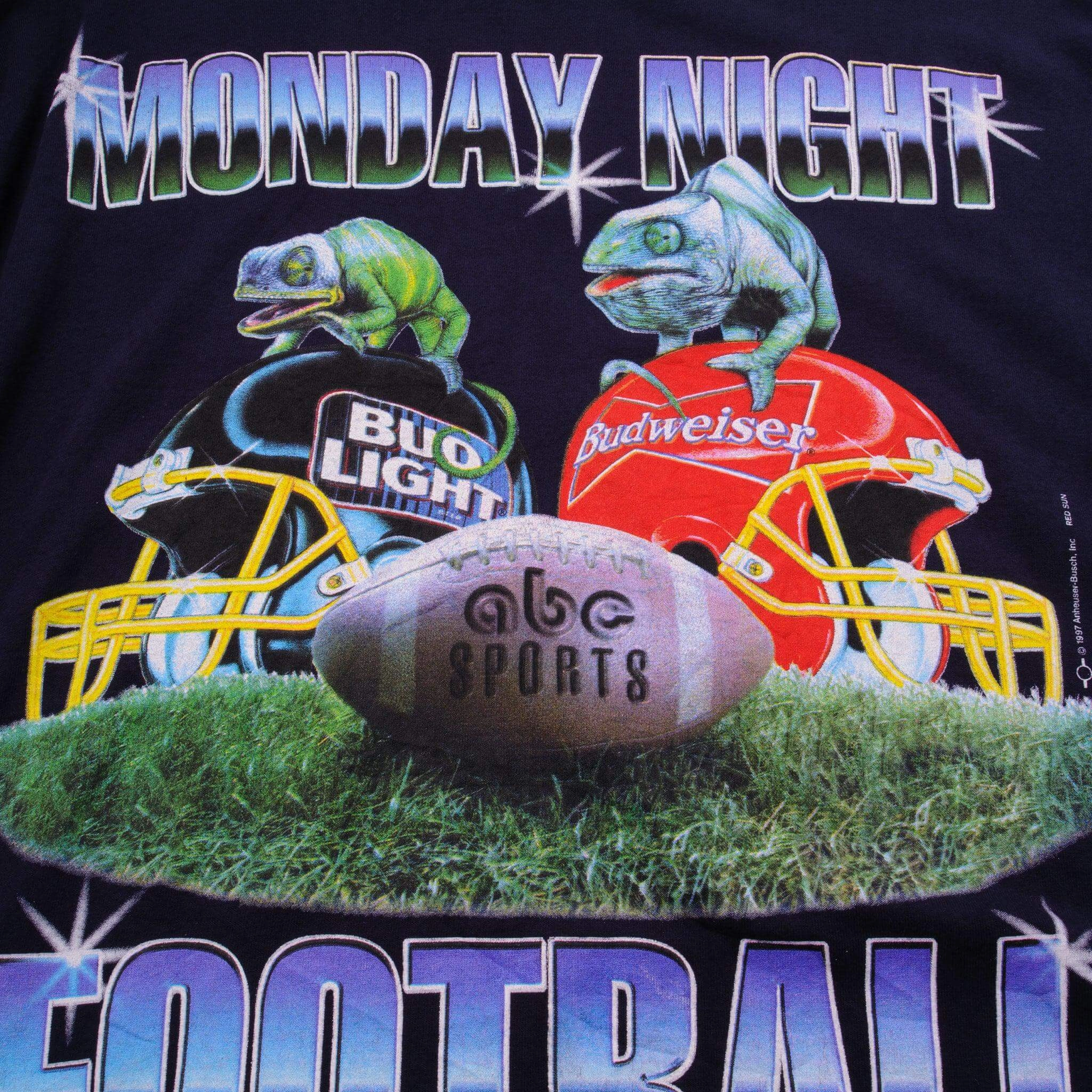 VINTAGE NFL MONDAY NIGHT FOOTBALL TEE SHIRT 1997 SIZE XL MADE IN USA