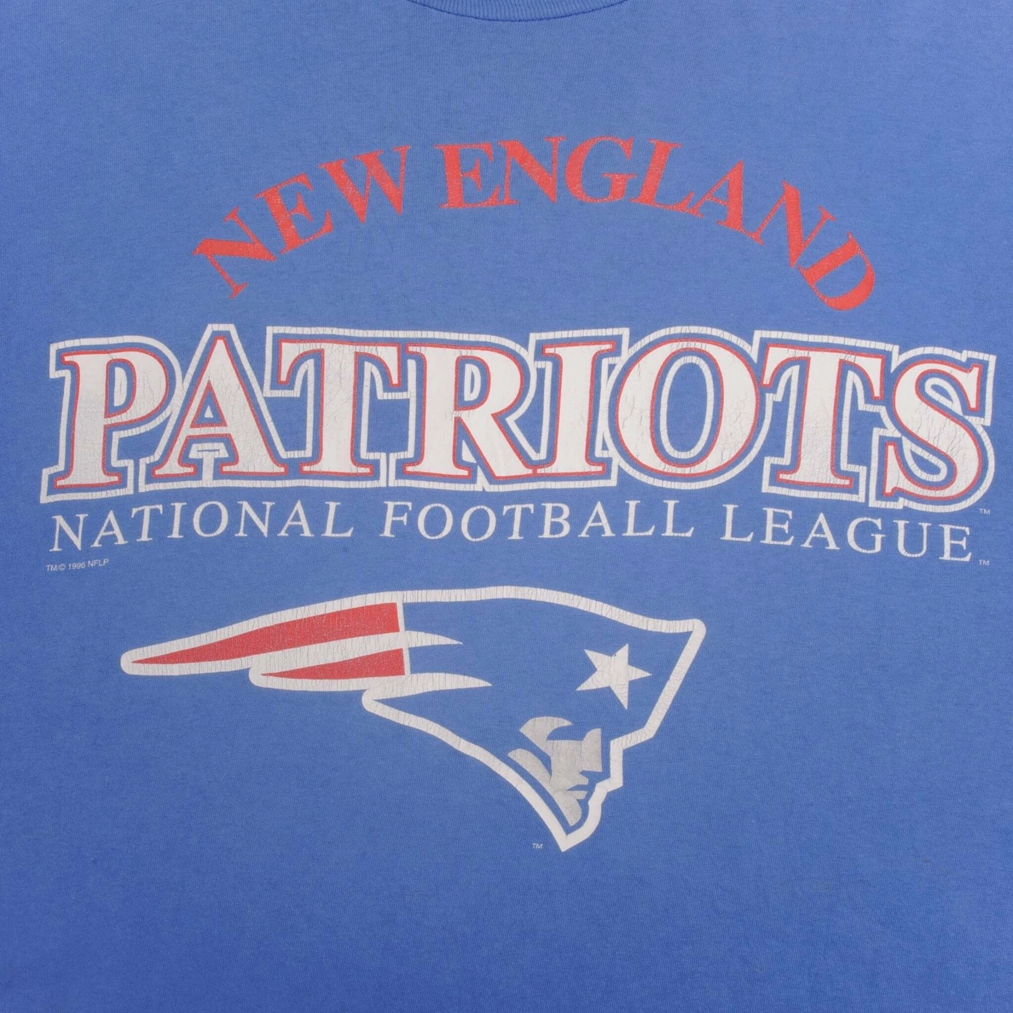 VINTAGE NFL NEW ENGLAND PATRIOTS TEE SHIRT 1996 SIZE XL MADE IN USA