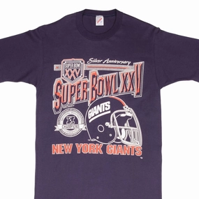VINTAGE NFL NEW YORK GIANTS SUPER BOWL XXV 1990 TEE SHIRT MEDIUM MADE IN USA