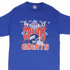 VINTAGE NFL NEW YORK GIANTS WORLD CHAMPS 1990 TEE SHIRT SIZE LARGE MADE IN USA