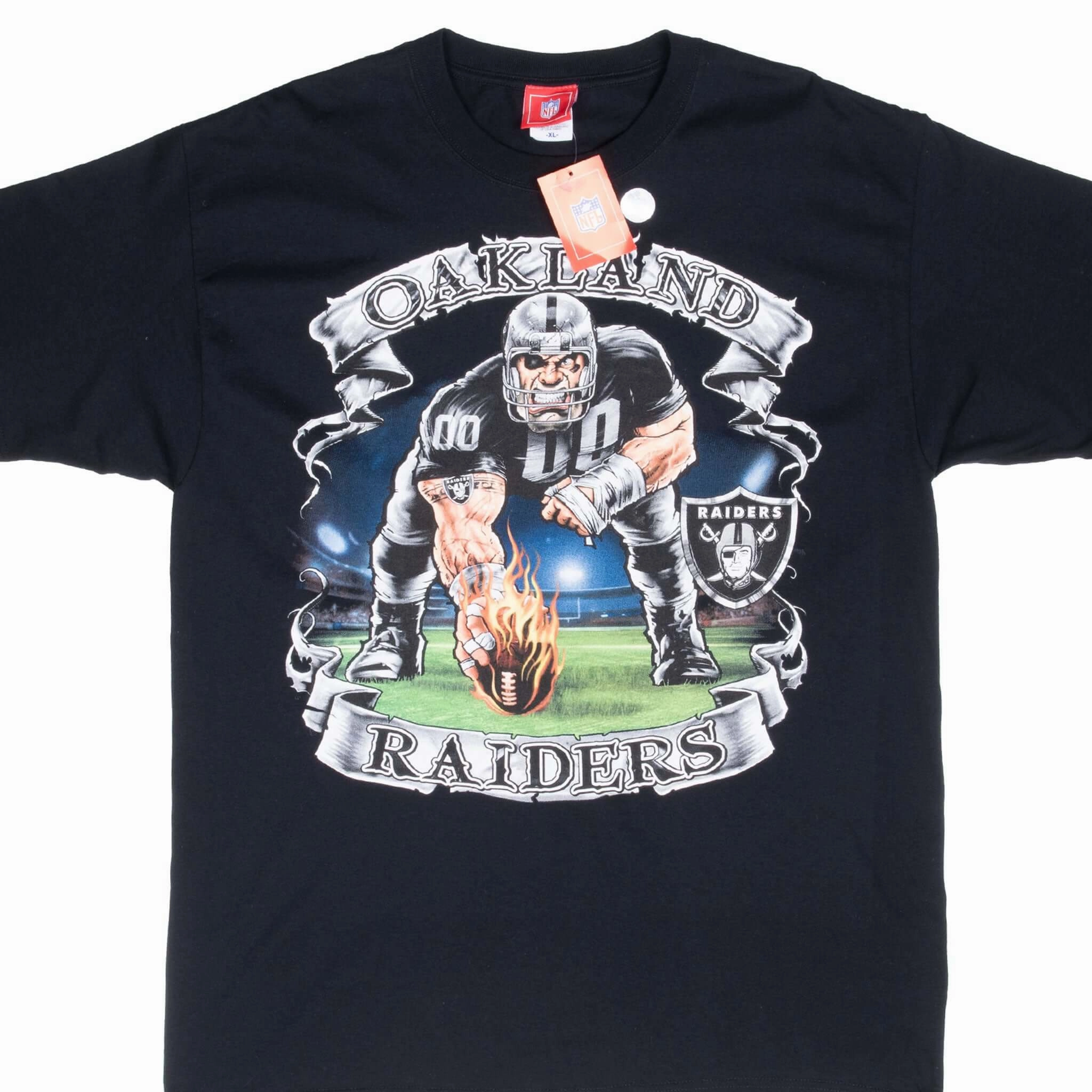 VINTAGE NFL OAKLAND RAIDERS 2000S TEE SHIRT XL DEADSTOCK