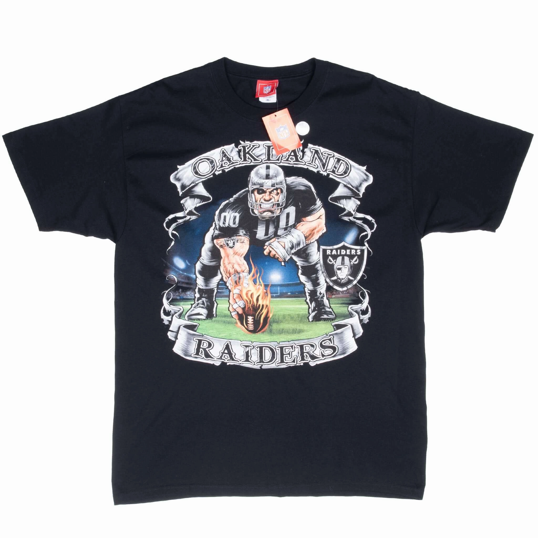 VINTAGE NFL OAKLAND RAIDERS 2000S TEE SHIRT XL DEADSTOCK