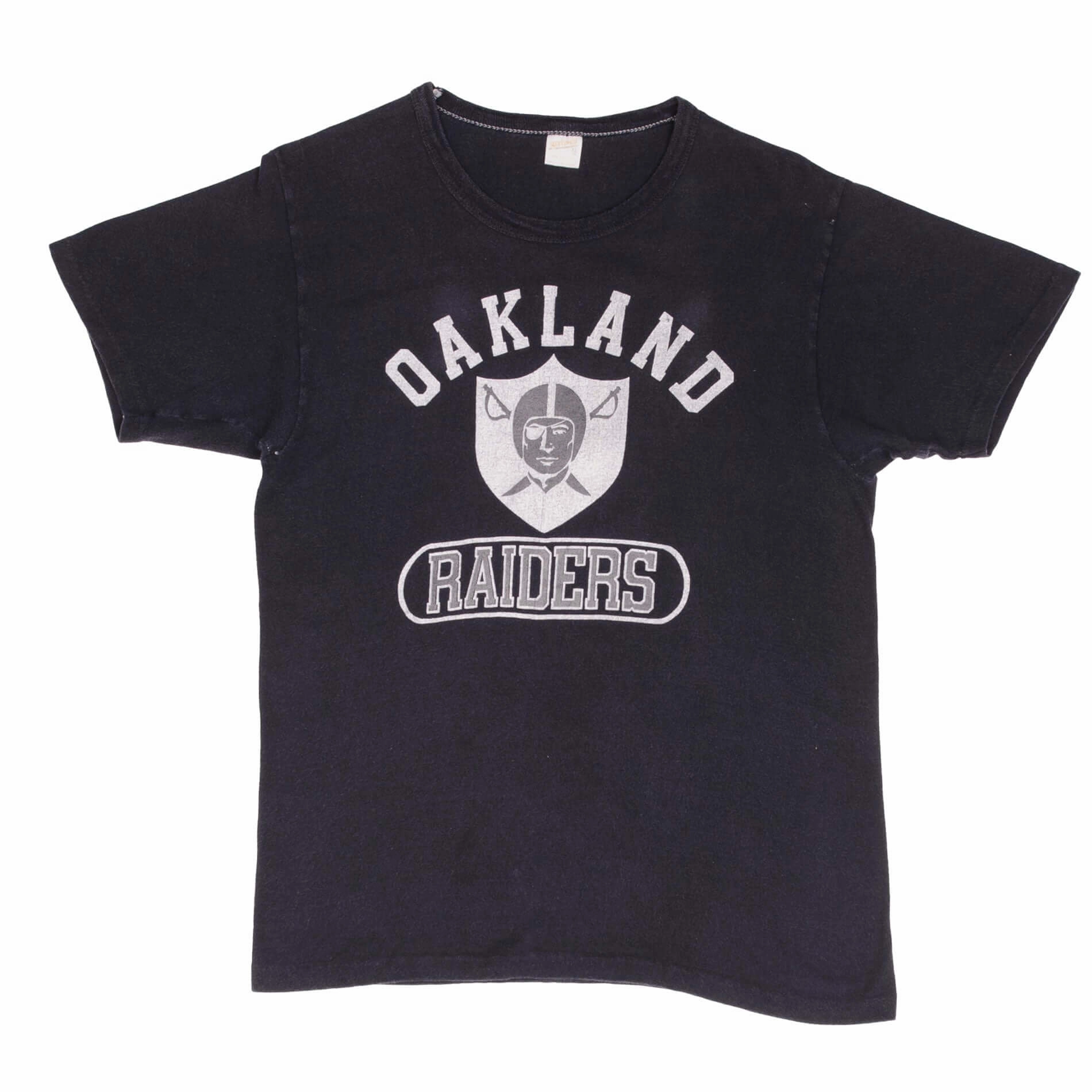 VINTAGE NFL OAKLAND RAIDERS TEE SHIRT 1980S SIZE MEDIUM MADE IN USA
