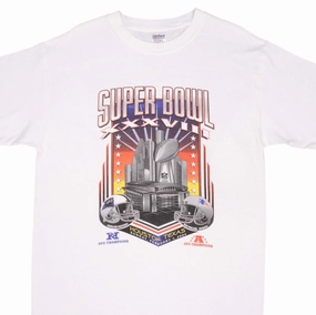 VINTAGE NFL PATRIOTS VS PANTHERS SUPER BOWL XXXVIII TEE SHIRT 2004 SIZE LARGE