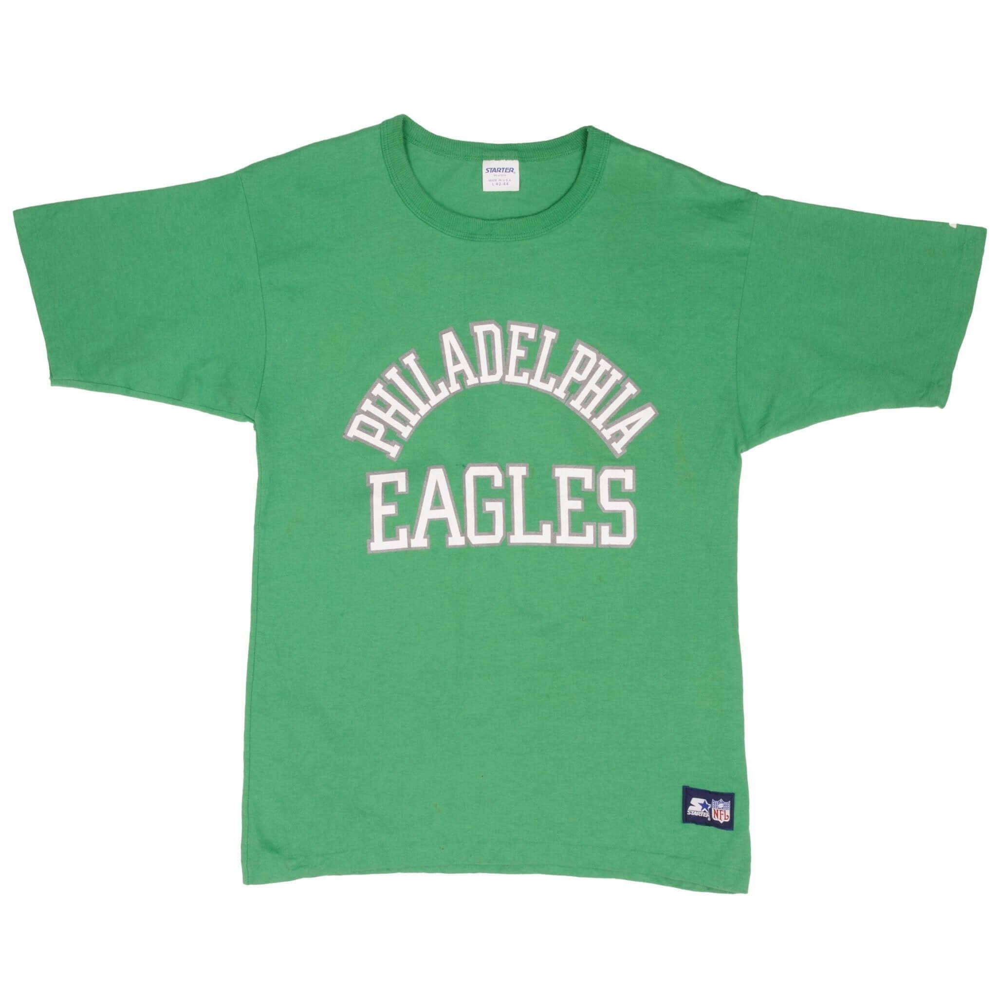 VINTAGE NFL PHILADELPHIA EAGLES 1980S STARTER TEE SHIRT SIZE MEDIUM MADE IN USA