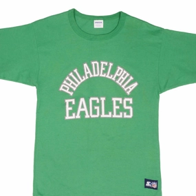 VINTAGE NFL PHILADELPHIA EAGLES 1980S STARTER TEE SHIRT SIZE MEDIUM MADE IN USA